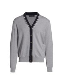 Shop  COLLECTION Varsity Tipped Cardigan at Saks Fifth Avenue