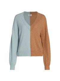 Shop 27 Miles Malibu Simone Two-Tone Cashmere Sweater at Saks Fifth Avenue