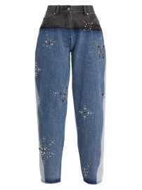 Shop 31 Phillip Lim Liberty Embellished Multi-Toned Slouchy Jeans at Saks Fifth Avenue