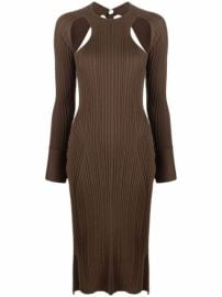 Shop 31 Phillip Lim cut-out rib-knit midi dress with Express Delivery - at Farfetch