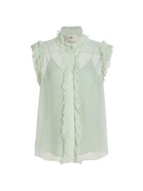 Shop 7 For All Mankind Ruffled Cotton Sleeveless Blouse at Saks Fifth Avenue