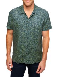 Shop 7 For All Mankind Short-Sleeve Camp Collar Dot-Print Shirt at Saks Fifth Avenue