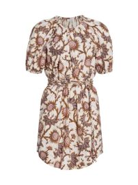 Shop ALC Adelaide Sunflower Puff-Sleeve T-Shirt Dress at Saks Fifth Avenue