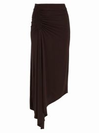 Shop ALC Adeline Ruched Asymmetric Midi-Skirt at Saks Fifth Avenue