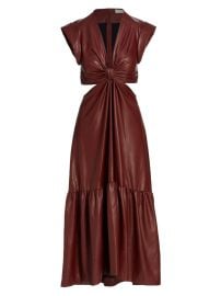 Shop ALC Alexandria Faux Leather Cut-Out Dress at Saks Fifth Avenue