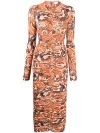 Shop ALC Ansel printed midi dress with Express Delivery - at Farfetch