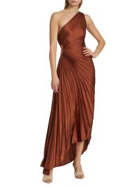 Shop ALC Delfina Asymmetrical Pleated Dress at Saks Fifth Avenue