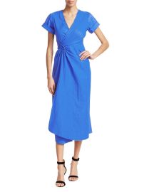 WornOnTV: Natalie’s blue wrap dress on The Talk | Natalie Morales ...