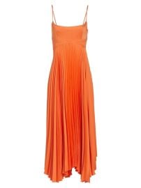 Shop ALC Hollie Pleated Midi-Dress at Saks Fifth Avenue