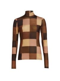 Shop ALC James Printed Mockneck Top at Saks Fifth Avenue