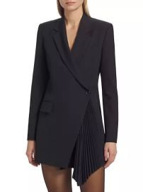 Shop ALC Juliet Pleated Blazer Minidress at Saks Fifth Avenue