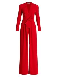 Shop ALC Kieran II Belted Crepe Wide-Leg Jumpsuit at Saks Fifth Avenue