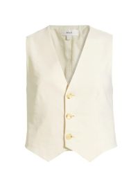 Shop ALC Maxwell Linen-Blend Vest at Saks Fifth Avenue