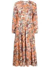 Shop ALC Maya printed midi dress with Express Delivery - at Farfetch