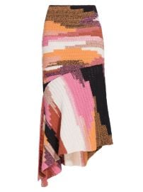 Shop ALC Nova Asymmetric Cotton Knit Midi-Skirt at Saks Fifth Avenue