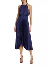 Shop ALC Renzo II Pleated Midi-Dress at Saks Fifth Avenue