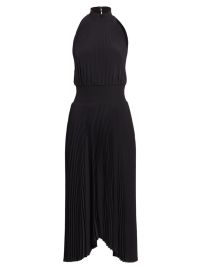 Shop ALC Renzo Pliss Halter Midi Dress at Saks Fifth Avenue