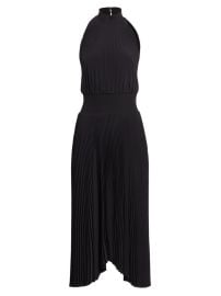 Shop ALC Renzo Pliss Halter Midi Dress at Saks Fifth Avenue