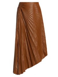 Shop ALC Tracy Faux-Leather Pleated Maxi Skirt at Saks Fifth Avenue