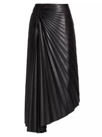 Shop ALC Tracy Pleated Vegan Leather Skirt at Saks Fifth Avenue