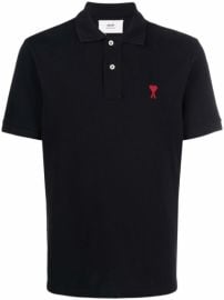 Shop AMI Paris Ami de Coeur polo shirt with Express Delivery - at Farfetch