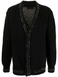 Shop AMIRI stud-embellished cardigan with Express Delivery - at Farfetch