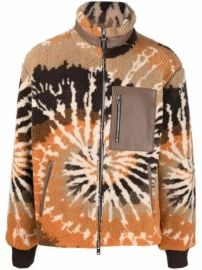 Shop AMIRI tie-dye pattern fleece jacket with Express Delivery - at Farfetch