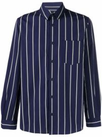 Shop APC striped cotton shirt with Express Delivery - at Farfetch