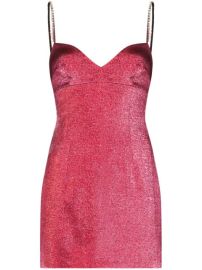 Shop AREA crystal-straps mini dress with Express Delivery - at Farfetch