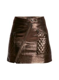 Shop AS by DF Elodie Upcycled Leather Skirt at Saks Fifth Avenue