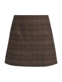 Shop ASTR The Label Brina Flared Plaid Miniskirt at Saks Fifth Avenue