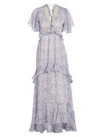 Shop ASTR The Label Cherli Floral Tiered Maxi Dress at Saks Fifth Avenue