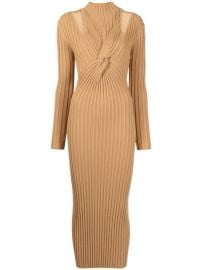 Shop Acler Collins ribbed midi dress with Express Delivery - at Farfetch