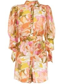 Shop Acler Hendrix floral-print shirt dress with Express Delivery - at Farfetch