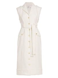 Shop Aje Isabel Cotton Utility Midi-Dress at Saks Fifth Avenue