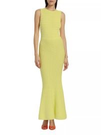 Shop Aknvas Amelie Cotton-Knit Sleeveless Midi-Dress at Saks Fifth Avenue