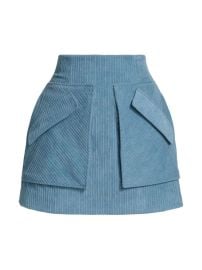 Shop Aknvas Cherry Corduroy A-Line Mini skirt at Saks Fifth Avenue