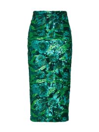 Shop Aknvas Tao Sequin Floral Pencil Midi-Skirt at Saks Fifth Avenue