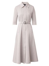 Shop Akris Denim Belted Midi Shirtdress at Saks Fifth Avenue