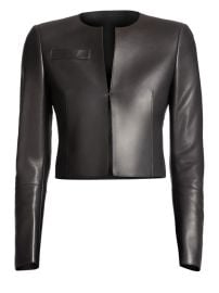 Shop Akris Hasso Leather Jacket at Saks Fifth Avenue