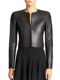 Shop Akris Hasso Leather Jacket at Saks Fifth Avenue