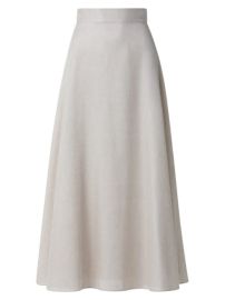 Shop Akris Linen amp Flax-Blend A-Line Maxi Skirt at Saks Fifth Avenue