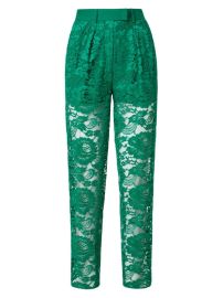 Shop Akris Pleated Lace Trousers at Saks Fifth Avenue