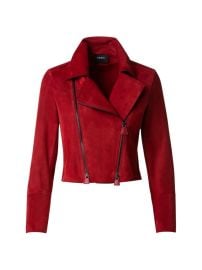 Shop Akris Suede amp Velour Moto Jacket at Saks Fifth Avenue