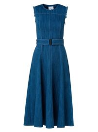 Shop Akris punto Belted Denim Dress at Saks Fifth Avenue