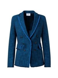 Shop Akris punto Denim Tweed Blazer at Saks Fifth Avenue