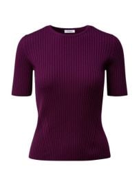 Shop Akris punto Ribbed Virgin Wool Knit T-Shirt at Saks Fifth Avenue