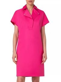 Shop Akris punto Stretch Cotton Gabardine Knee-Length Dress at Saks Fifth Avenue