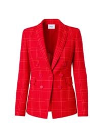 Shop Akris punto Window Check Single-Breasted Blazer at Saks Fifth Avenue