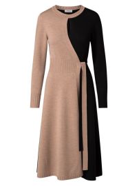 Shop Akris punto Wool Two-Tone Wrap Dress at Saks Fifth Avenue